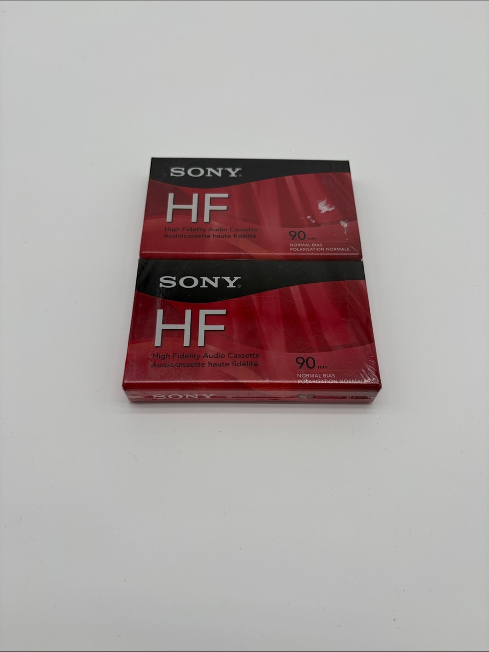 Sealed Lot of 2 Sony High Fidelity 90 Min Audio Cassette Tapes
